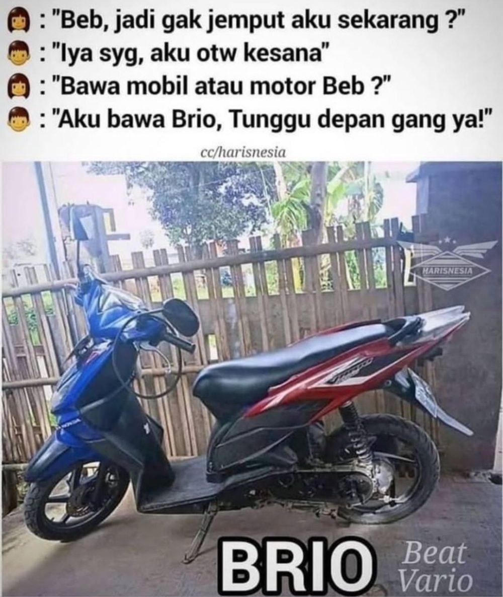 Deretan gabungan motor ala warganet ini kocak banget bikin ngakak